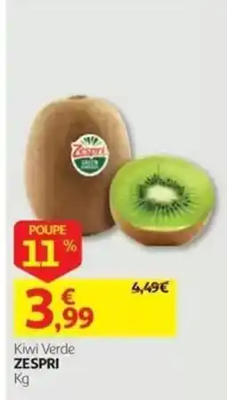 Auchan Kiwi Verde Zespri promoção