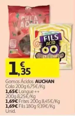 Auchan Gomas Ácidas Auchan promoção