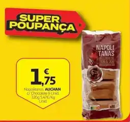 Auchan Napolitanas auchan c/ chocolate promoção