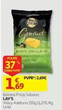 Auchan Batatas Fritas Sabores Lay's Wavy Azeitona promoção