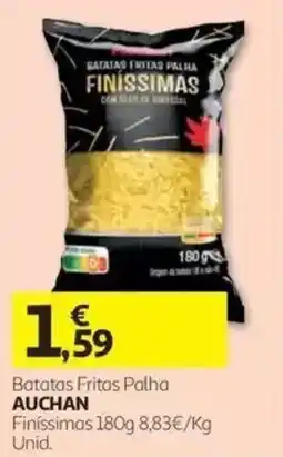 Auchan batatas fritas palha finíssimas promoção