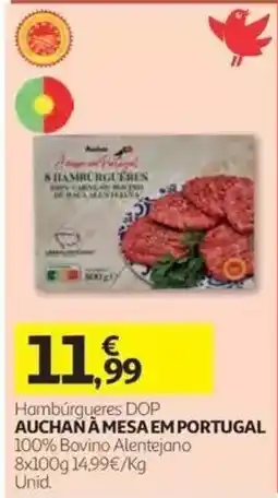 Auchan Hambúrgueres dop auchan à mesa em portugal promoção
