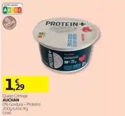 Auchan Queijo Cottage Auchan promoção