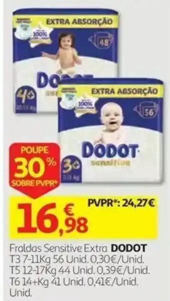 Fraldas sensitive extra dodot