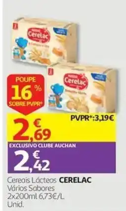 Auchan Cereais Lácteos CERELAC promoção