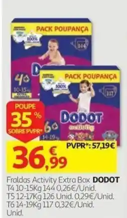 Auchan Fraldas Activity Extra Box Dodot promoção