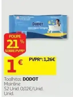 Auchan Toalhitas dodot mainline promoção