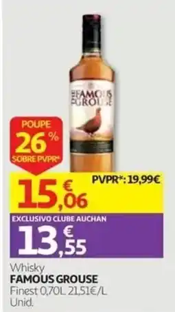 Auchan Whisky Famous Grouse promoção