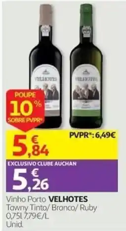 Auchan Vinho Porto velhotes promoção