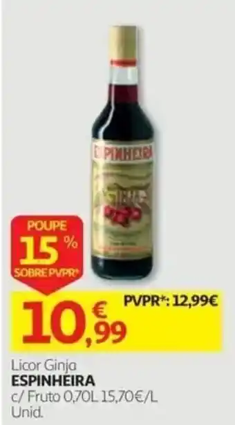 Auchan Licor Ginja Espinheira promoção