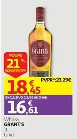 Auchan Whisky Grant's promoção