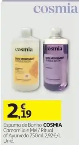 Auchan Espuma de Banho Cosmia promoção