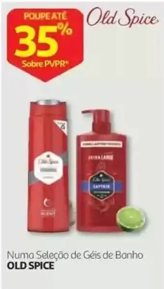Auchan Old Spice numa seleção de géis de banho promoção