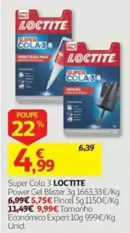 Auchan Super Cola 3 LOCTITE promoção