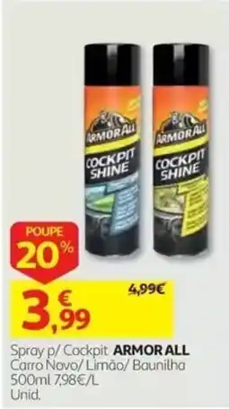 Auchan Spray p/ Cockpit armor all promoção