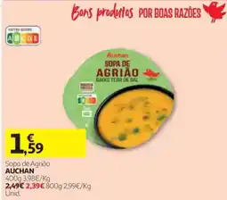 Auchan Sopa de Agrião Auchan promoção
