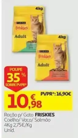 Auchan Ração p/ Gato FRISKIES promoção