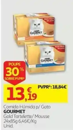Auchan comida húmida p/ gato gourmet gold tartelette / mousse promoção