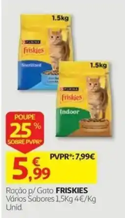Auchan Ração p/ Gato FRISKIES promoção
