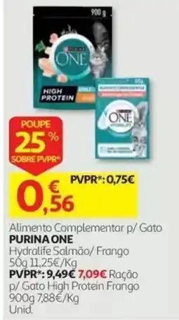 Auchan Alimento Complementar p/ Gato Purina One promoção