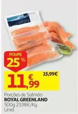 Auchan Porções de Salmão royal greenland promoção
