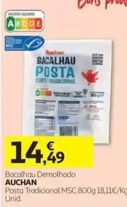 Auchan Bacalhau demolhado auchan promoção