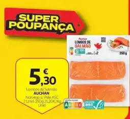 Auchan Lombos de salmão auchan promoção