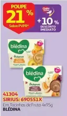 Auchan Tacinhas de fruta blédina promoção