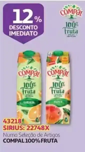 Auchan compal 100% fruta promoção