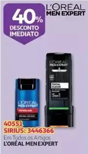 Auchan l'oreal men expert promoção