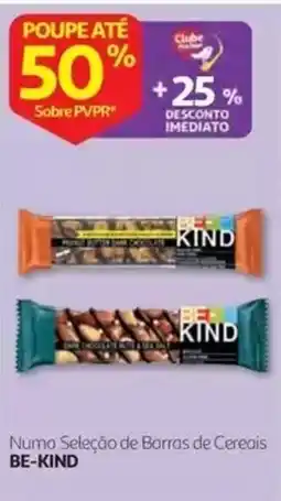 Auchan Barra de cereais be-kind promoção