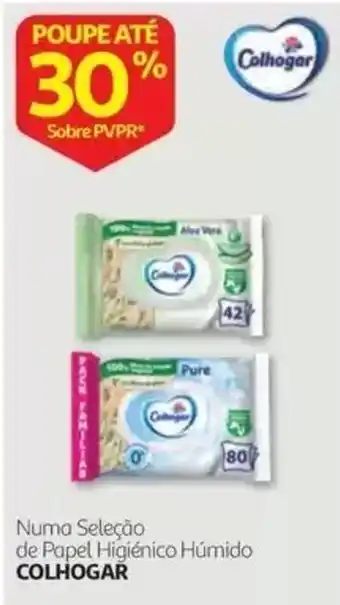 Auchan Papel Higiênico Húmido Colhogar promoção