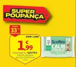 Auchan Papel Higiênico Scottex Húmido Sensitive promoção