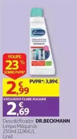 Auchan descalcificador dr.beckmann limpa máquinas promoção