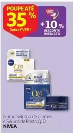 Auchan Numa Seleção de Cremes e Séruns de Rosto Q10 NIVEA promoção
