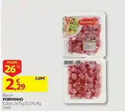 Auchan Bacon porminho promoção
