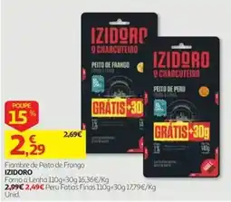 Auchan Fiambre de peito de frango izidoro promoção