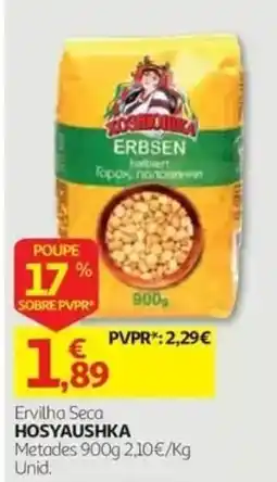 Auchan Ervilha Seca Hosyaushka promoção