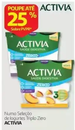 Auchan logurtes triplo zero activia promoção