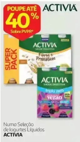 Auchan logurtes líquidos activia promoção