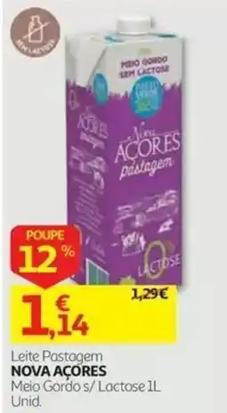 Auchan Leite Pastagem Nova Açores promoção