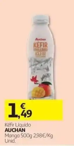 Auchan Kéfir líquido auchan promoção