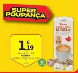Auchan Bebida Aveia UHT Auchan Barista s/ Adição de Açúcares promoção