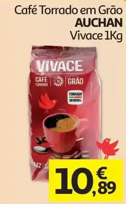 Auchan Café Torrado em Grão Vivace promoção