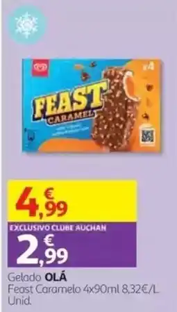 Auchan Gelado olá feast caramelo promoção
