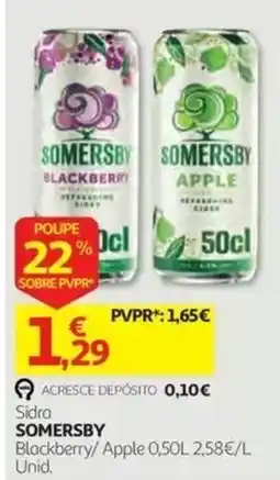 Auchan Sidra somersby promoção