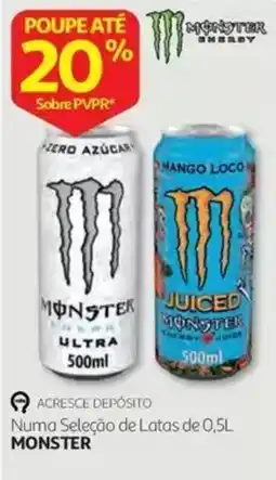 Auchan Monster ultra zero azúcar promoção