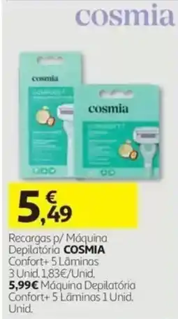 Auchan Recargas p/ Máquina Depilatória cosmia Confort+ 5 Lâminas promoção