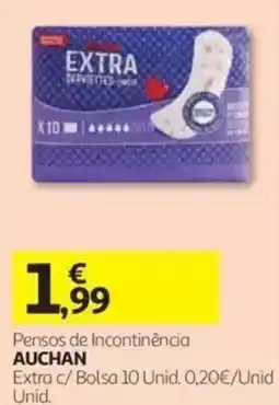 Auchan Pensos de Incontinência Auchan promoção