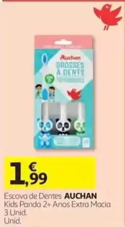 Auchan Escova de Dentes Auchan Kids Panda 2+ Anos Extra Macia promoção